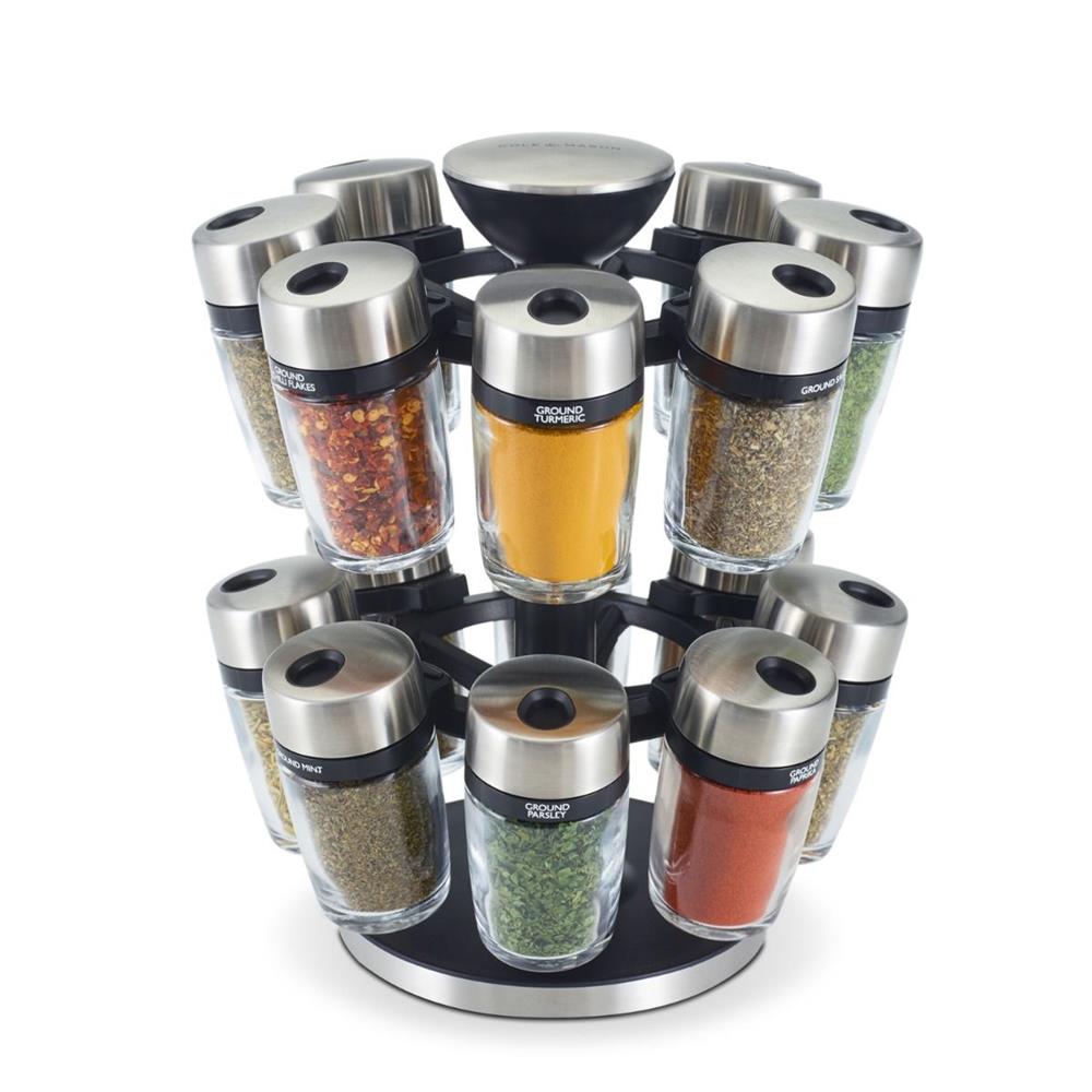 Cole & Mason Premium 16 Jar Herb & Spice Carousel